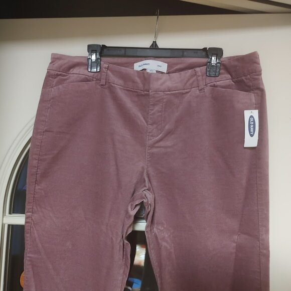 New Old Navy Pixie Purple Colored Velour Feel Pants Size Women's 14 Petite - Picture 2 of 3
